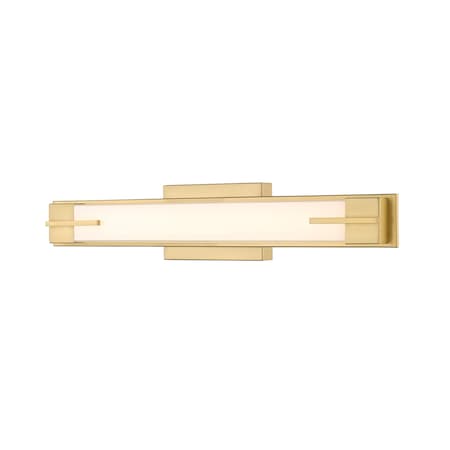 Z-Lite Chase 1 Light Vanity, 23in. W x 4.5in. H, Modern Gold 4100-23W-MGLD-LED